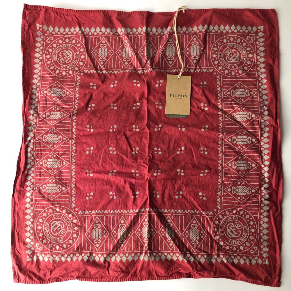Brand New w/ Tags C.C. Filson Red Bandanna